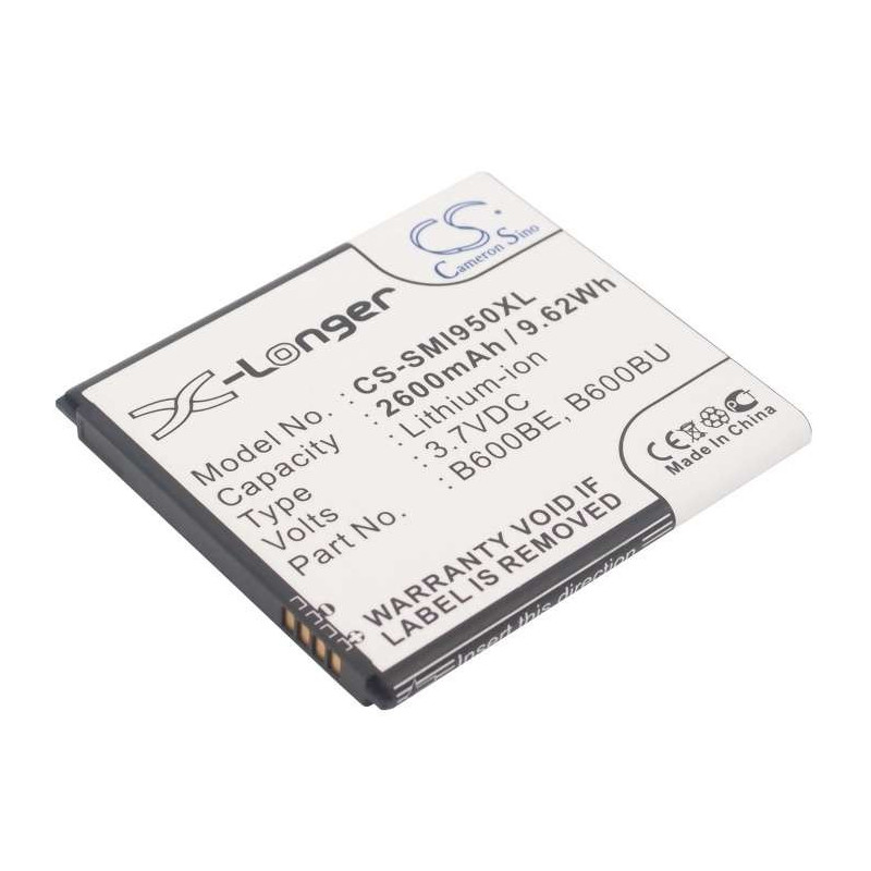 Batterie SMI950XL - 2600 mAh - type B600BE pour Samsung Galaxy S4