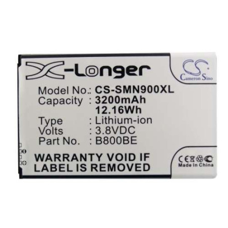 Batterie type B800BE - 3200 mAh - pour Samsung Galaxy Note 3