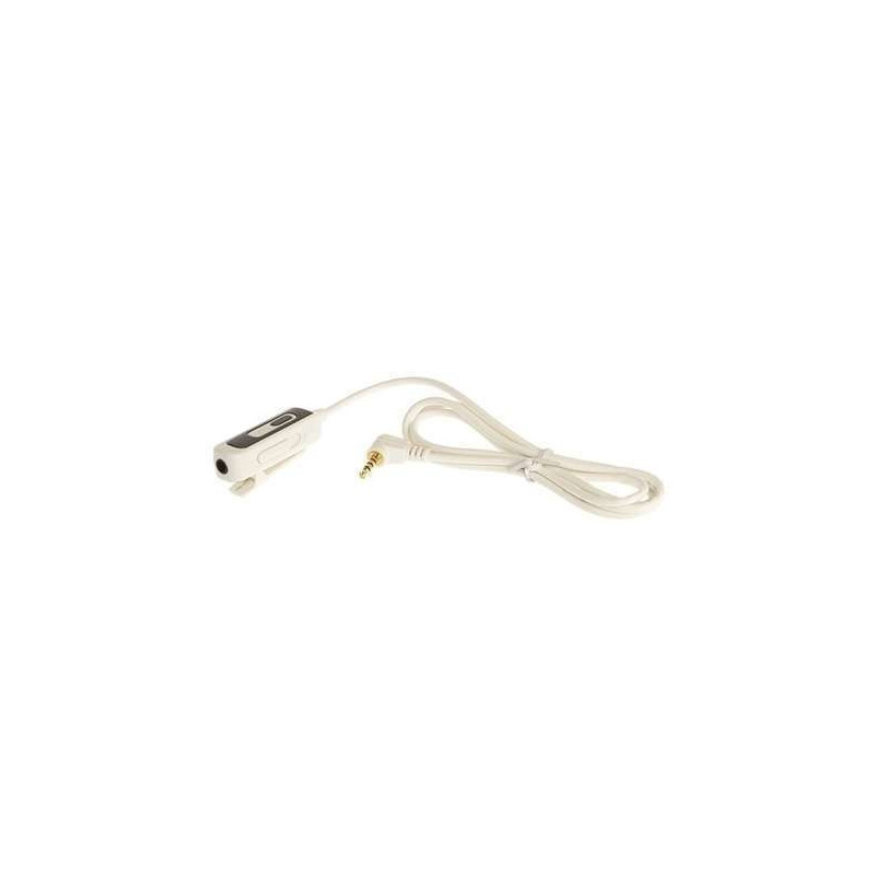 Adaptateur écouteurs 3.5 mm + kit mains libres( blanc )