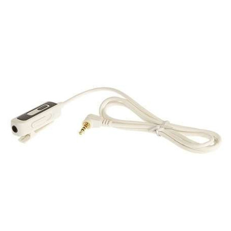 Adaptateur écouteurs 3.5 mm + kit mains libres( blanc )