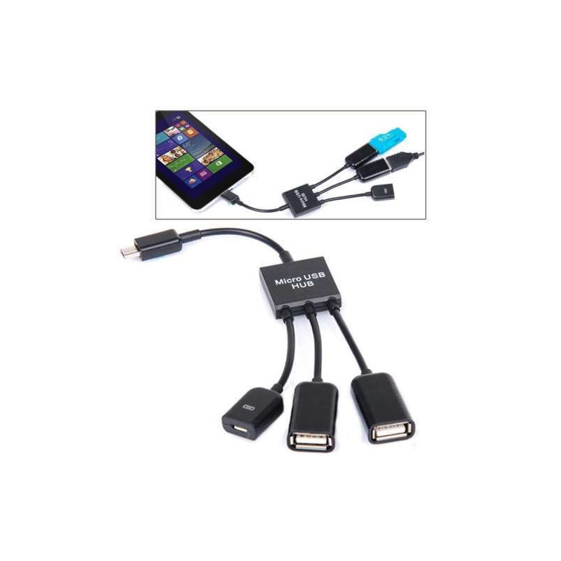 Adaptateur HUB 3 Ports USB 3.1 Type-C OTG