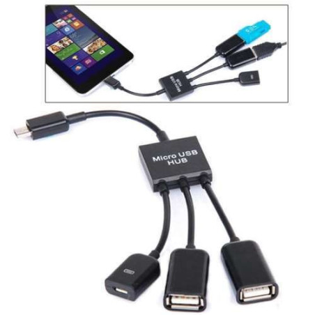 Adaptateur HUB 3 Ports USB 3.1 Type-C OTG