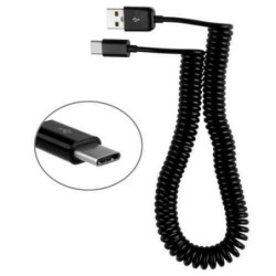 Cable - extensible 2m - USB 3.1 Type C Male vers  USB 2.0  synchro et charge