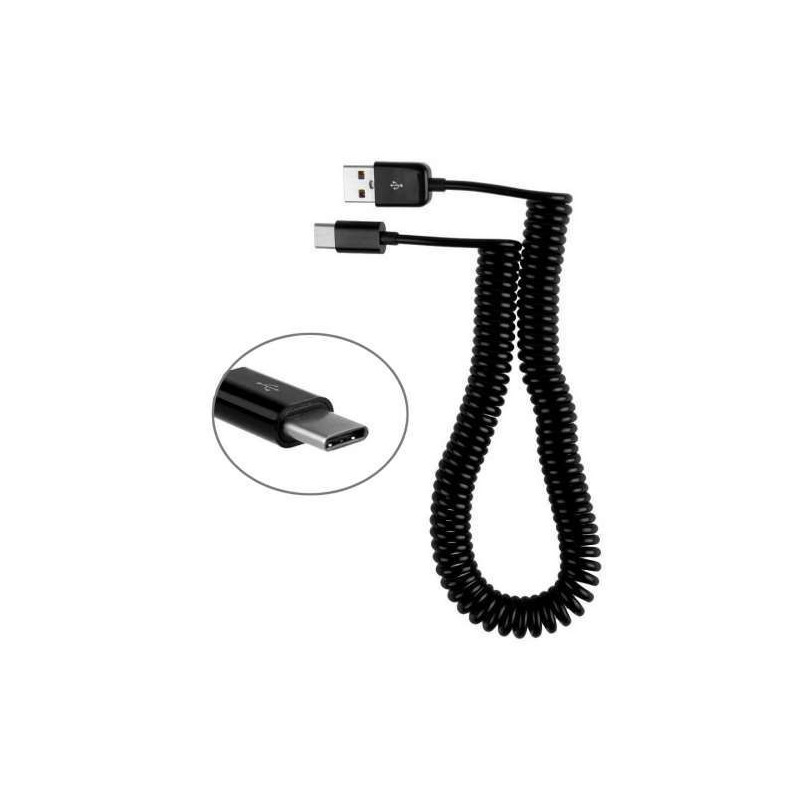 Cable - extensible 2m - USB 3.1 Type C Male vers  USB 2.0  synchro et charge