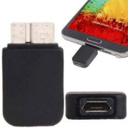 Adaptateur noir micro-USB 2.0 vers micro-usb 3.0