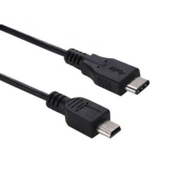 Cable Mini USB Male vers  USB 3.1 Type C Male synchro et charge