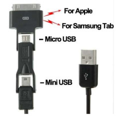 Câble synchro et charge  avec sortie micro USB, mini USB, iphone, Galaxy tab
