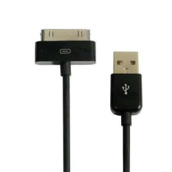 Cable synchro et charge NOIR pour  iPhone 4, 4S, 3G, 3GS