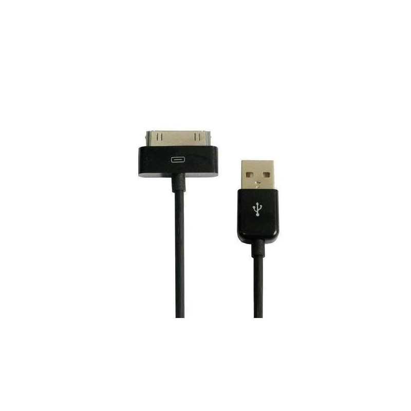 Cable synchro et charge NOIR pour  iPhone 4, 4S, 3G, 3GS