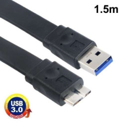 Cable USB 3.0 male vers micro USB 3.0/2.0 male - 1.5 mètre