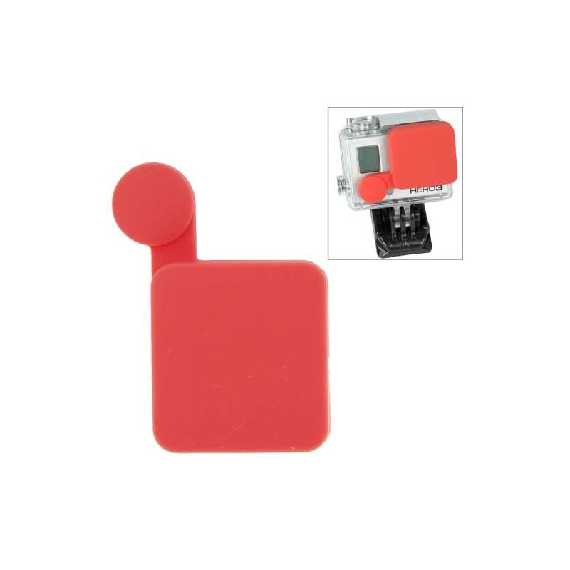 Cache en silicone rouge de protection pour GoPro HD Hero 3+