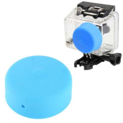 Capuchon en silicone waterproof protection objectif bleu pour Go Pro Hero 2