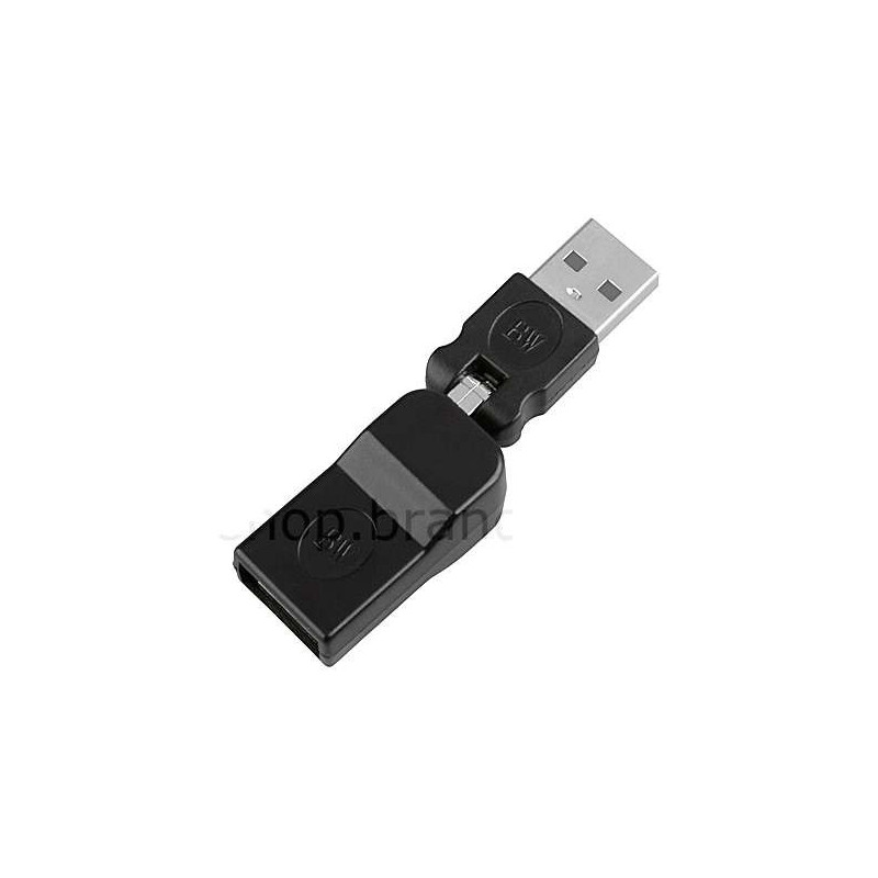 Adaptateur rotatif 360° USB A male vers USB B femelle