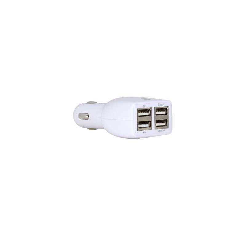 Chargeur Allume-Cigare Moxie Quadro 4,8 Ampères avec 4 entrées USB