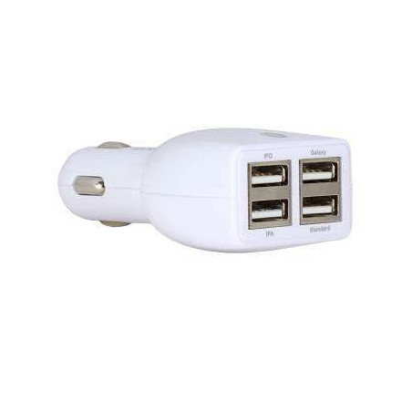 Chargeur Allume-Cigare Moxie Quadro 4,8 Ampères avec 4 entrées USB