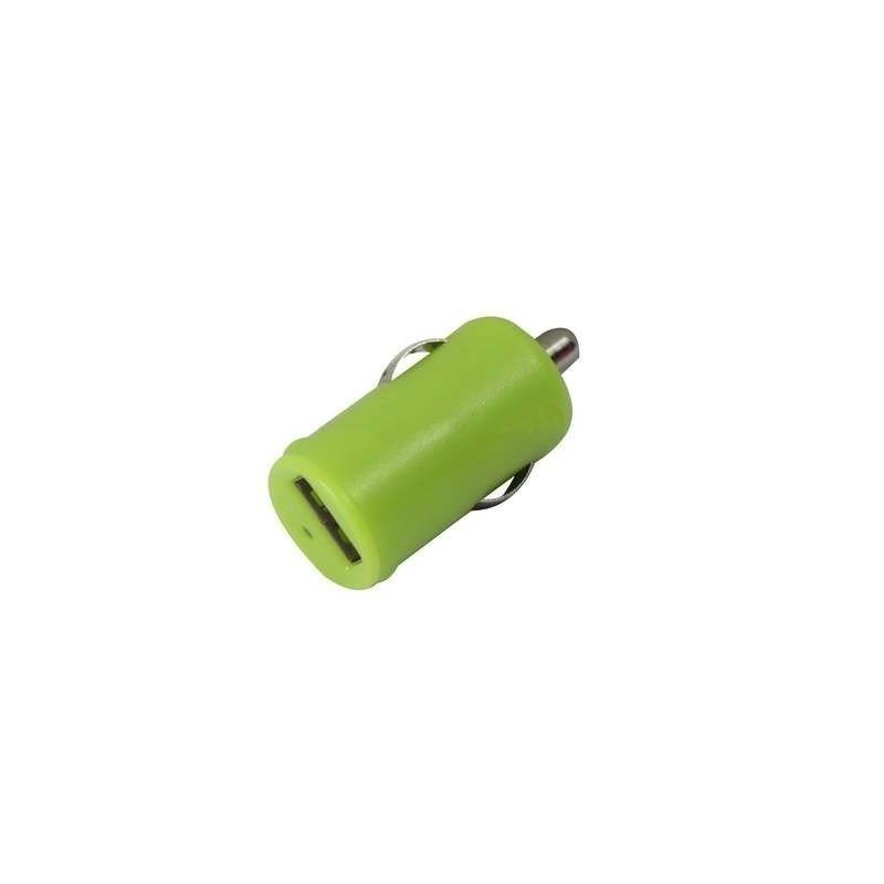 Chargeur allume-cigare USB 1A VERT