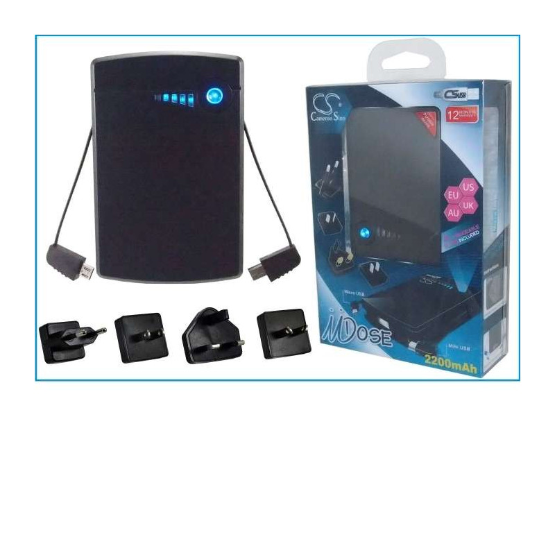 Batterie externe micro et mini USB