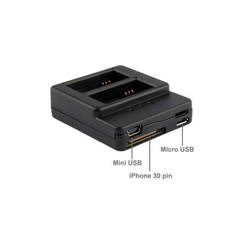Chargeur batterie pour Go Pro Hero 3 et Hero3+ AHDBT-301, AHDBT-302