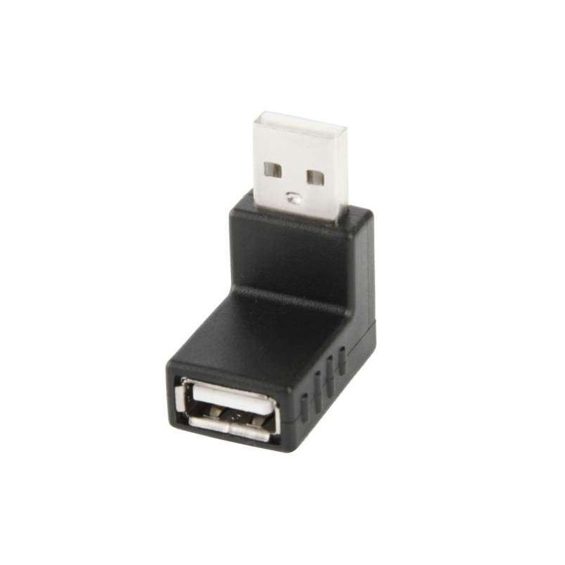 Adaptateur USB 2.0 AM vers USB 2.0 AF - coude