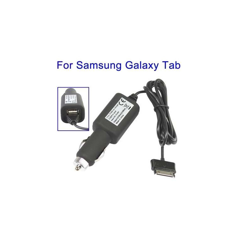 Chargeur voiture avec prise USB  pour Samsung  GALAXY TAB