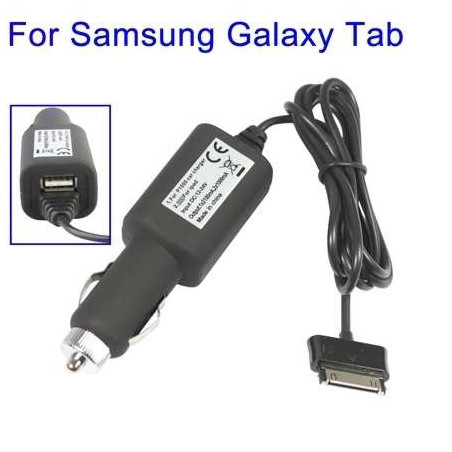 Chargeur voiture avec prise USB  pour Samsung  GALAXY TAB