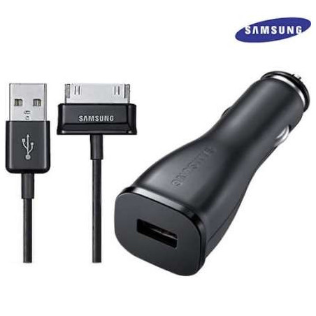 Chargeur voiture ECA-P10CBE avec cable ECC1DPOUBE pour Samsung Galaxy Tab