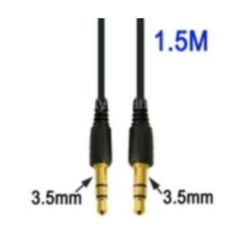 Cordon rallonge audio stéréo  jack 3.5mm M / M  ( long : 1,50 m )