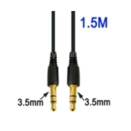 Cordon rallonge audio stéréo  jack 3.5mm M / M  ( long : 1,50 m )