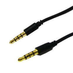 Cordon rallonge audio stéréo  jack 3.5mm M / M  ( long : 50 cm )