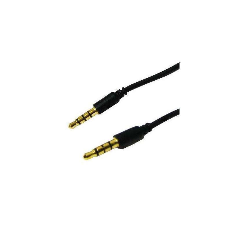 Cordon rallonge audio stéréo  jack 3.5mm M / M  ( long : 50 cm )