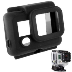 Etui en silicone noire de protection pour GoPro Hero3