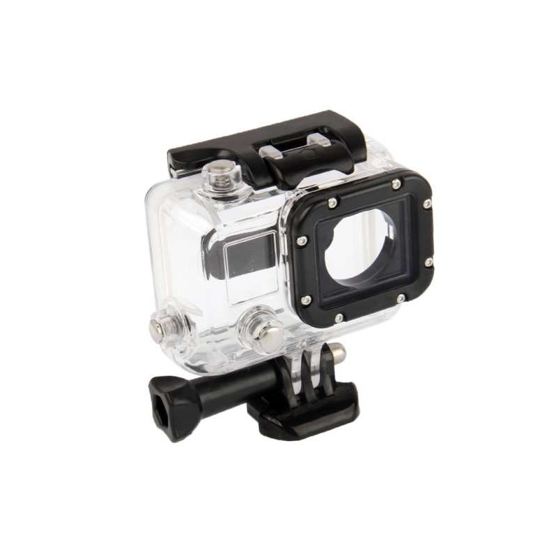 Etui protecteur transparent avec ouverture sur le côté protection lentille pour GoPro Hero 3
