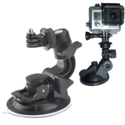 Fixation ventouse articulée et à tete rotative 360° pour caméra