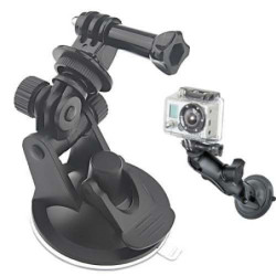 Fixation ventouse triplement articulée pour Caméra Gopro
