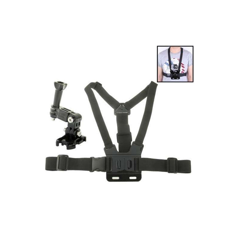 Harnais de poitrine avec bras tri-directionnel pour Camera Gopro Hero 2 et 3