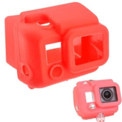Housse en silicone rouge de protection pour GoPro Hero3