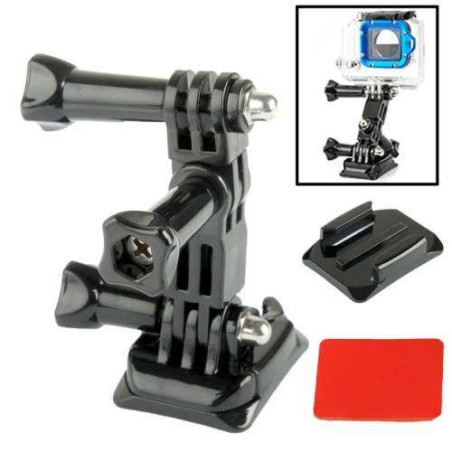 Kit  Montage Fixation - bras tridirectionel - Casque Pour Gopro Hero 2 Hero 3 Caméra Appareil Photo