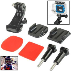 Kit  Montage Fixation Casque Pour Gopro  Hero