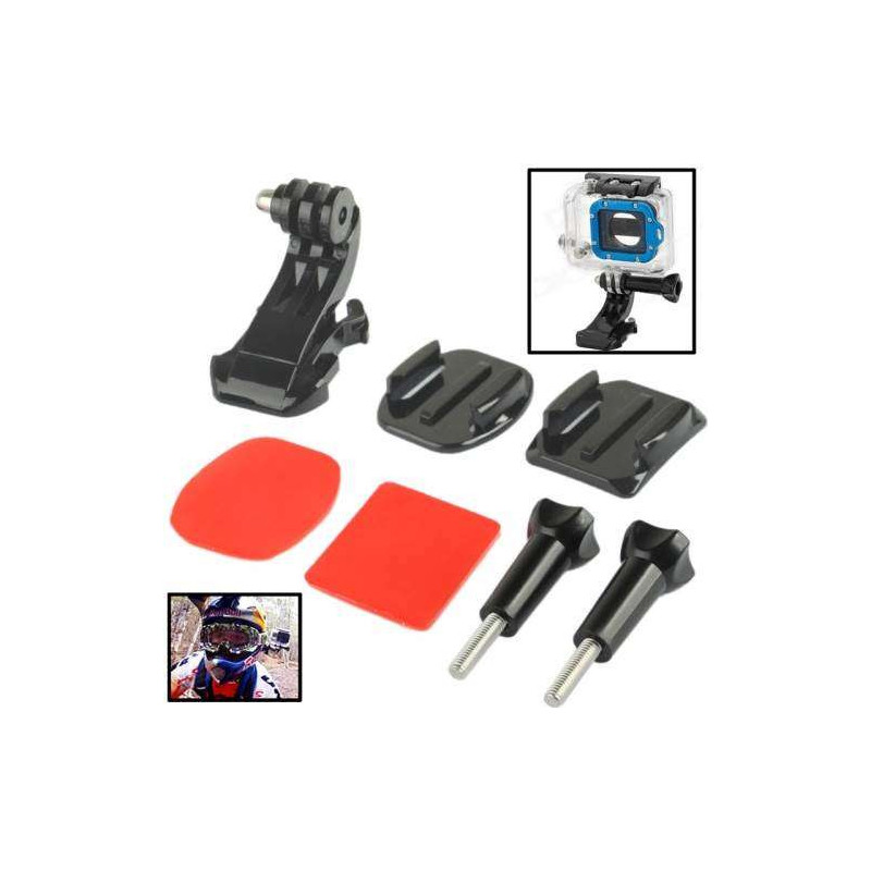 Kit  Montage Fixation Casque Pour Gopro  Hero