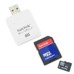 Micro SDHC 4 Go Sandisk - lecteur micromate SD/SDHC USB 2.0