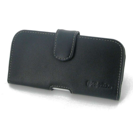 PDAIR - Etui - Housse cuir noir horizontale (FBHPL1-B-IPIX2) pour Iphone X