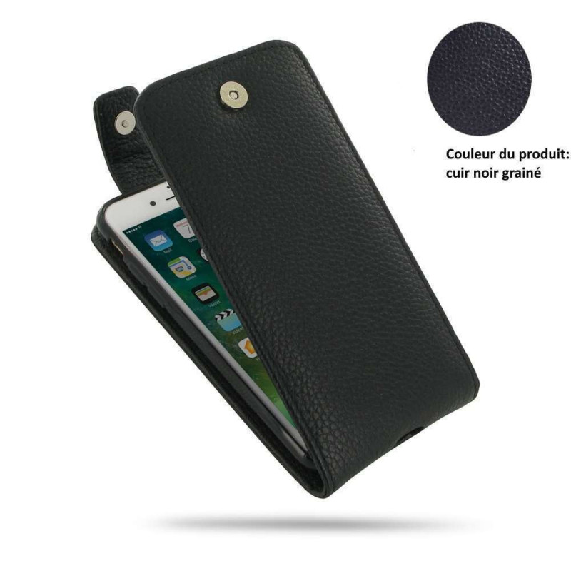 PDAIR - Etui - Housse cuir noir ouverture bas (BPFBSS8PT41-B) pour Samsung Galaxy S8 Plus
