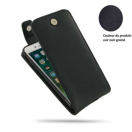 PDAIR - Etui - Housse cuir noir ouverture bas (BPFBSS8PT41-B) pour Samsung Galaxy S8 Plus