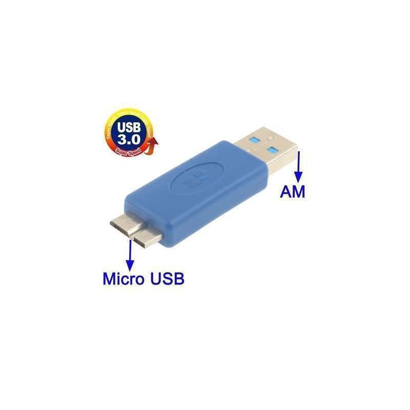 Adaptateur USB 3.0/2.0 male vers micro USB 3.0 male