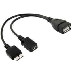 Adaptateur USB AF vers micro-USB 3.0 et micro-USB 2.0