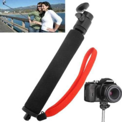 Poignée compacte téléscopique avec tete rotative et orientable pour caméra et appareil photo numérique