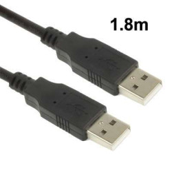 Rallonge USB 2.0  male vers USB 2.0 male - 1.8 mètre