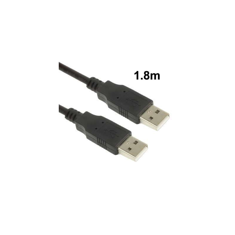 Rallonge USB 2.0  male vers USB 2.0 male - 1.8 mètre