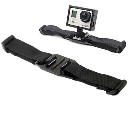 Sangle de fixation sur casque ventilé pour camera GoPro