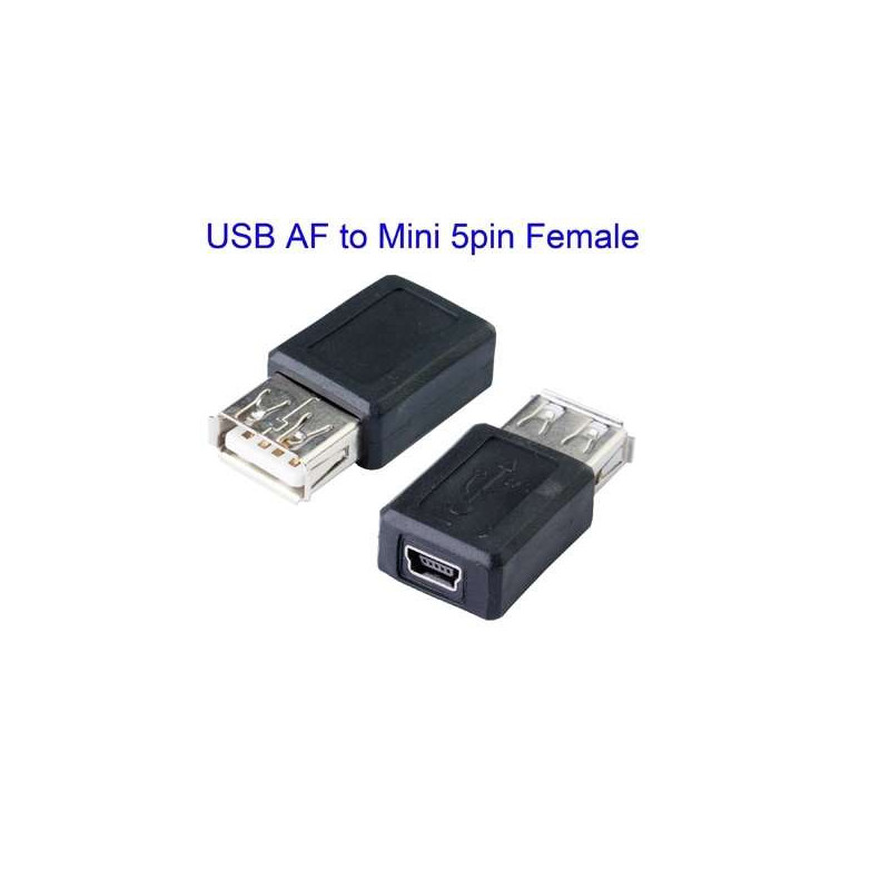 Adaptateur USB Femelle vers mini USB Femelle